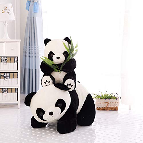 Anewu Panda Plush, Juguete de Peluche de Peluche con Hoja de bambú Lindo Panda de Peluche Lindo Juguete de Regalo de cumpleaños Regalo de Peluche para niños