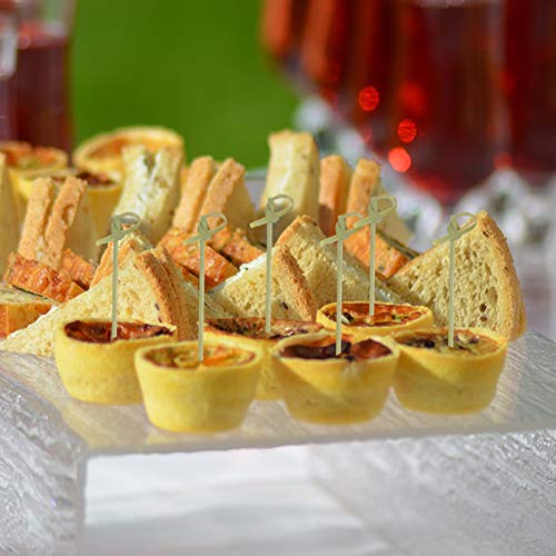 Angelikashalala 300 palitos de cóctel hechos a mano con frutas y bambú, palillos de postre y accesorios de cóctel