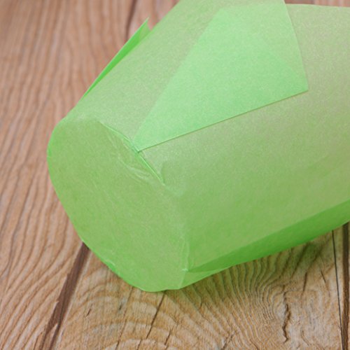 Angelliu - Lote de 50 moldes de Papel de tulipa para Magdalenas, para Galletas