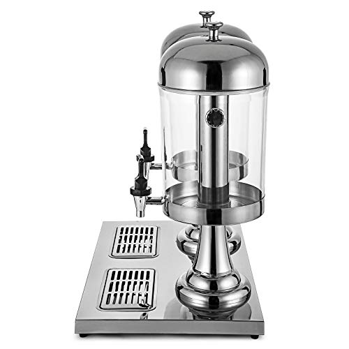 Anhon Dispensador de Bebidas Frías de 16 L / 4.2 GAL el Enfriador de Bebida Definitiva Dispensador de Jugos Máquina de Bebidas Comerciales de Acero Inoxidablepara Desayunos Bufé Hoteles