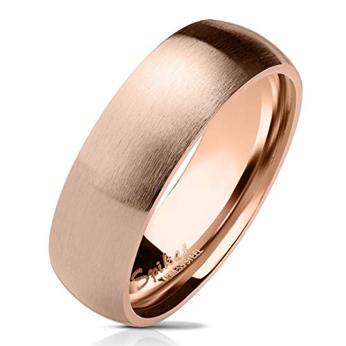 Anillo de carburo de tungsteno de oro rosa PVD, 4 mm de ancho, tamaño T1/2