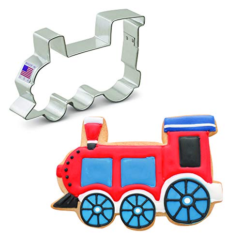 Ann Clark Cookie Cutters Cortador de galletas tren - 11,5 cm - Acero fabricado en EE. UU.