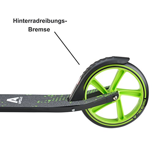 Apollo Patinete Urbano XXL Phantom Pro - Patinete de Grandes Ruedas de 200 m – City Scooter Plegable y Ajustable para Niños y Adultos