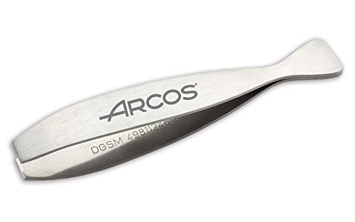 Arcos Gadgets Profesionales - Caja de 6 uds Pinza para Pescado - Acero Inoxidable 110 mm - Color Gris (6 uds)