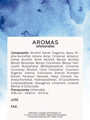 AROMAS ARTESANALES - Eau de Parfum Olivenza | Perfume con vaporizador para Mujeres | Fragancia Femenina 100 ml | Distintos Aromas - Encuentra el tuyo Aquí