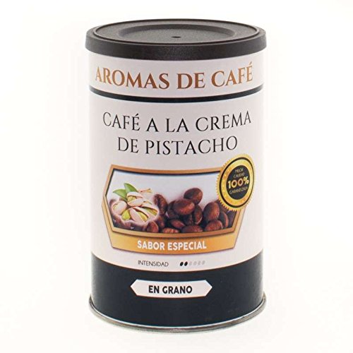 Aromas de Café - Café En Grano a la Crema de Pistacho - Café con Pistacho - 100% Arábica - Café Verde del Centro y Sur de América - Tostado Suavemente - 100 gr.