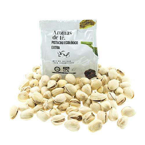 Aromas de Té - Pistacho Ecológico Tostado Natural/Sin Sal/Calibre 18-20, 100gr