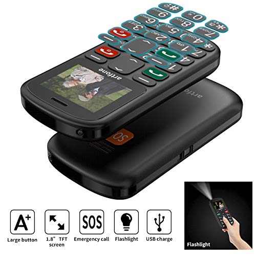 artfone Teléfonos Móviles para Mayores con Teclas Grandes Móviles para Ancianos con Botón SOS