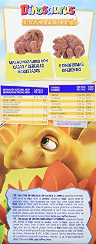 Artiach - Galletas Dinosaurus A Cucharadas Cacao 350 g - [Pack de 4]