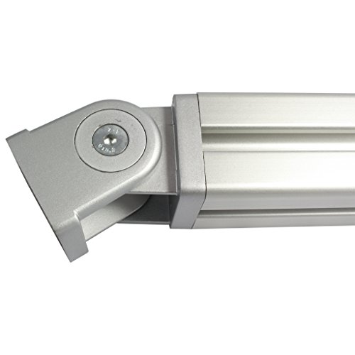 Articulación 40 x 40 Nut -/8/10 zinc fundido a presión aluminio lacado