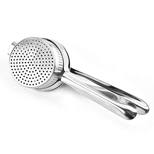 ASDF Rizador de Patata de Acero Inoxidable, Aparato de Cocina de Prensa de ajo Manual, Mejor rizador de Verduras, Trituradora de Frutas y Filtro de Alimentos para bebés