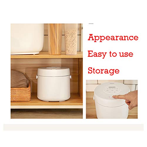 AURALLL Mini Cocina de arroz esterilizador, Olla de cocción Lenta, Cocina de arroz, Grano Cafetera, Vapor, Saltee, Fabricante de Yogur con una Sola pulsación Operación - 2L