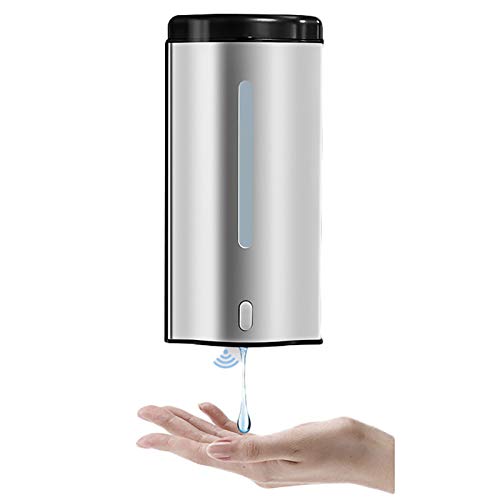 Automático Dispensador Jabón, 600 Ml Sin Contacto Dispensador Jabón, Montaje Pared Dispensador Jabón Alimentado Bateríacocina Baño Casa Hospital Office Hotel Restaurante Escuela