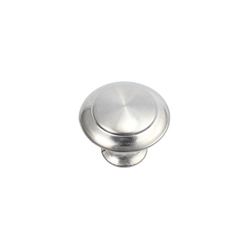 AUTOUTLET Pomo de armario, Pomos Redondos, 20 x Tirador de Cocina, Tiradores Muebles para Armario, Puerta Armario, Gabinete, Cajón, Puertas de Muebles, Zapateros, Cajas, Estanterías, Plata.