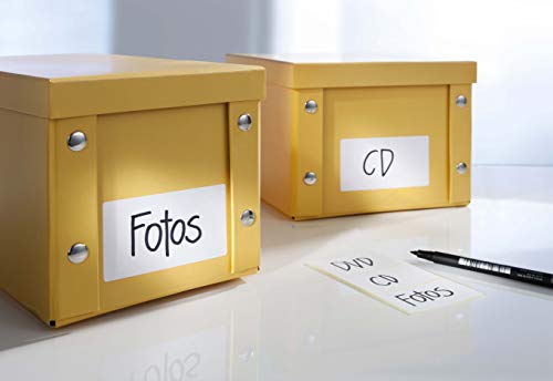 Avery Zweckform - Etiquetas autoadhesivas (2,5 x 5 cm, en blanco, rollo de pegatinas, para mermelada, tarros de conservas), color blanco 24-026