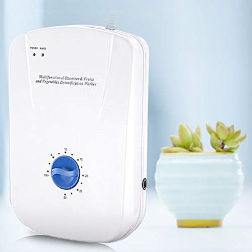Basage Generador de Ozono Esterilizador de 220 V Purificador de Agua de Ozono de Aire PurificacióN Frutas Verduras Agua PreparacióN de Alimentos Ozonizador Ionizador (Enchufe de la EU)
