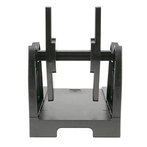 BeMatik - Soporte Rollo Bobina Universal de Etiquetas para Impresora térmica Color Negro