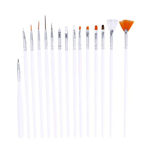BESTonZON Decoración de Hielo para Pasteles Pinceles para Pintar Pluma Fondant Sugar Craft Clay Herramientas de Bricolaje Set 15 Pcs