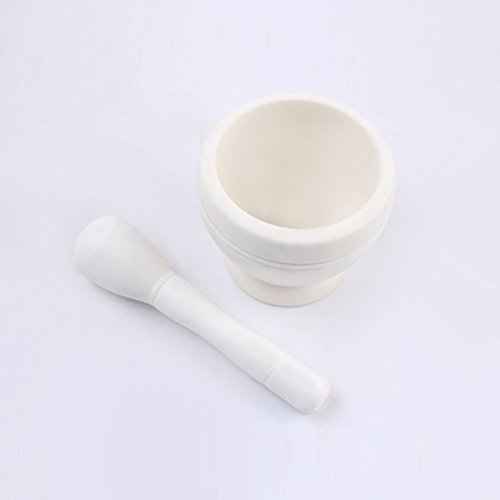 BESTONZON - Molinillo de cocina para especias y mortero (color blanco)