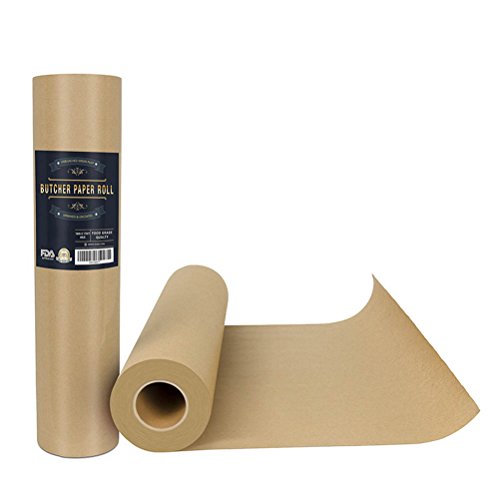 BESTONZON - Rollo de papel kraft para ahumar barbacoas y carnes en tubo de transporte duradero