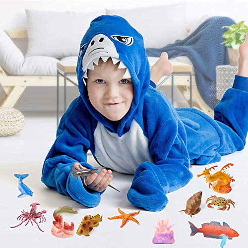 BESTZY 66pcs Animales de Juguete Mini Figuras Marinos Plástico Fauna Submarina Realista para Jugar en el Baño Fiesta Educativa Mar
