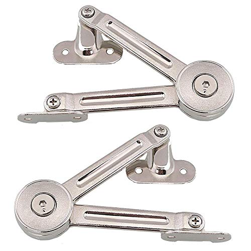 BESYZY 2 X Compás para puertas elevables Bisagras para muebles 75° 90° 110° bisagras de aleación de zinc tapa de cierre suave bisagra de amortiguador muebles