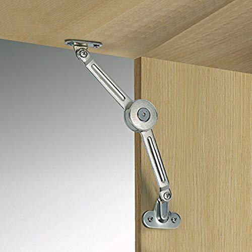 BESYZY 2 X Compás para puertas elevables Bisagras para muebles 75° 90° 110° bisagras de aleación de zinc tapa de cierre suave bisagra de amortiguador muebles