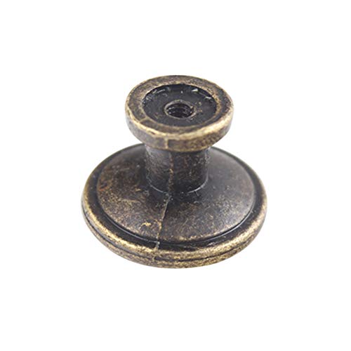 BETOY 12 pcs Manejar Asa Barra de puerta mueble Mango vintage de cobre Agujero redondo puntiagudo pequeño hierro metal Oro Vintage Puerta Hierro Muebles Cocina Armario Cajón Tire Tiradores Pomos