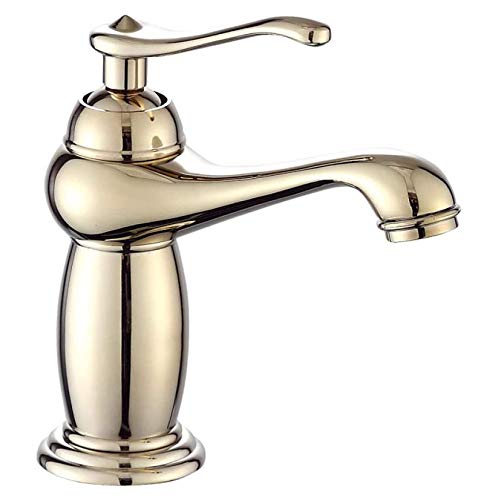 BFDMY Grifo Mezclador de Cobre, Lavabo Retro, Lavabo de baño de latón Europeo, Grifo de Cascada, Grifo Mezclador, Fregadero de Cocina de una Sola Palanca