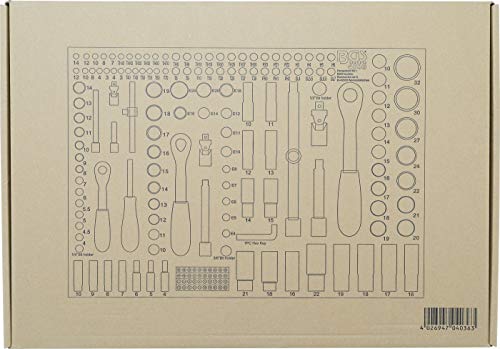 BGS 4036 | Bandeja para carro 3/3: Juego de llaves | 192 piezas