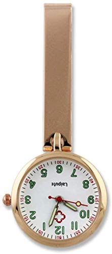 B/H Relojes Bolsillo NúMeros AráBigos,Reloj de Bolsillo de Cuarzo Impermeable, Reloj de Pecho Luminoso para Enfermera-D