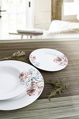 Bidasoa Peony - Vajilla de 18 piezas, porcelana, multicolor