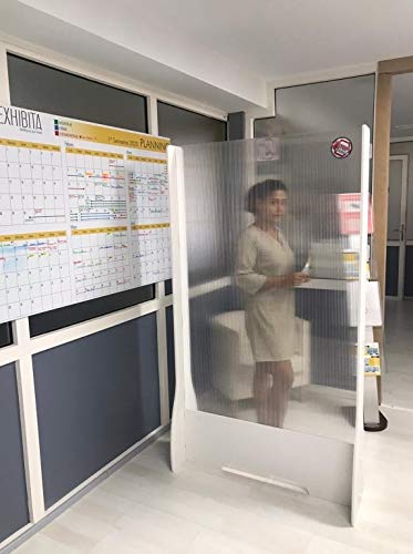 BIOMBO PROTECCIÓN PVC+POLICARBONATO - 100x180cm