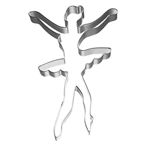 Birkmann 1010719410 - Cortador en forma de bailarina para galletas , 11 cm, acero inoxidable, Gris, 5 x 3 x 2 cm