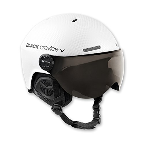 Black Crevice Arlberg-Casco de esquí con 2 Viseras, Unisex-Adulto, Hielo, M/L (58-61 cm)