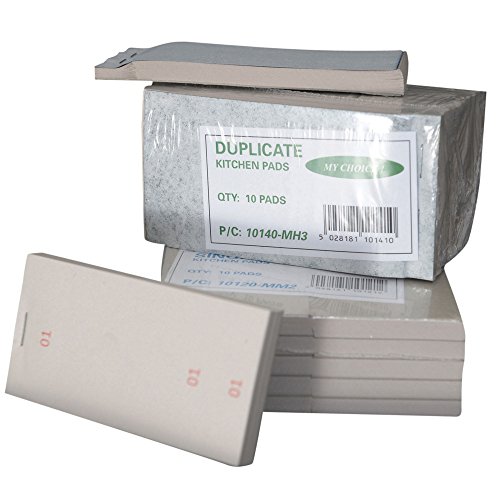 Bloc para pedidos de restaurante con hoja duplicada, ideal para pedidos de restaurantes, juego de 10 unidades