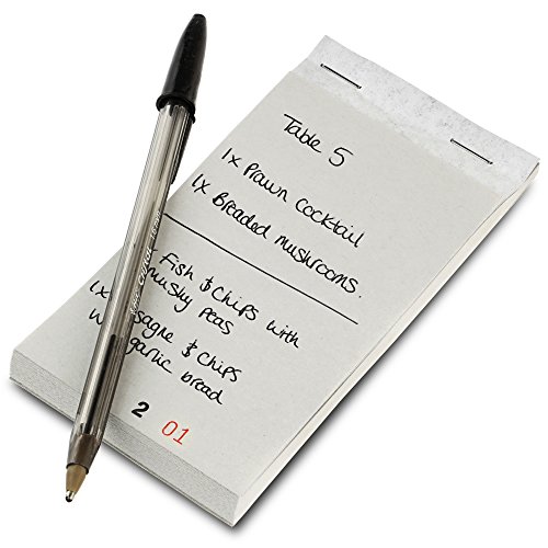 Bloc para pedidos de restaurante con hoja duplicada, ideal para pedidos de restaurantes, juego de 10 unidades