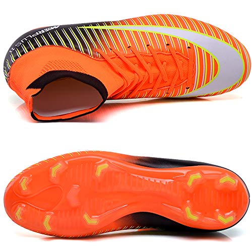 BOLOG Zapatos de Fútbol Hombre Spike Aire Libre Profesionales Atletismo Training Botas de Fútbol Ligero Tacos Futbol Zapatos de Deporte