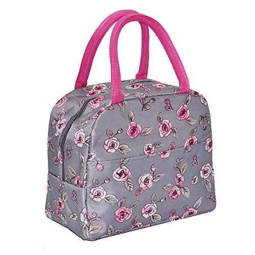 Bolsa Almuerzo Infantil, Bolsa de Almuerzo Aislamiento Ecológico Bolsa de Almuerzo de Picnic 23x12x19cm Portátil Pequeña Reutilizable de Multiuso para Madres, Mujeres, Niños, Escuela Trabajo