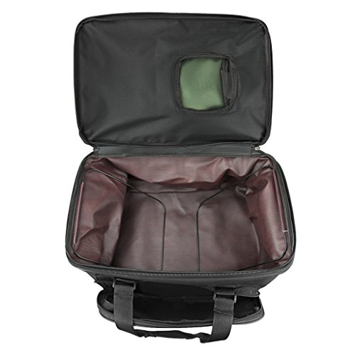 Bolsa de almacenamiento de gran tamaño para suministros de arte, impermeable, plegable para paletas, pinturas, pinceles, bolígrafos, lápices, libros , negro, talla única