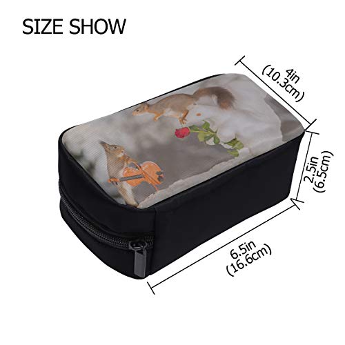 Bolsa de maquillaje Bebé Ardilla hermosa Adorable Animal Colgante Bolsa de aseo para hombres Bolsas de cosméticos baratas Bolsas de viaje para artículos de aseo Bolsas de cosméticos Estuche multifun