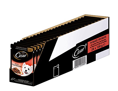 Bolsitas para Perros Delicias en Salsa de Buey y Zanahorias - [Pack de 24]