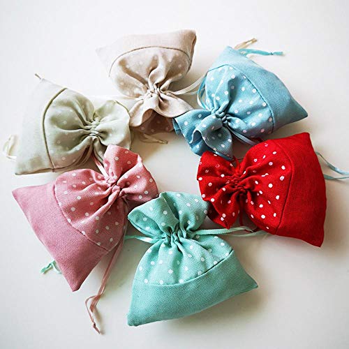Bolso Pequeño del Paño del Poliéster, Bolso De Lazo del Lunar Que Cose, Bolso del Regalo del Caramelo del Haz