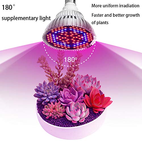 Bombilla LED de cultivo de espectro completo para plantas,50 W,E27, lámpara de cultivo para plantas de interior,vegetales y flores,foco LED para hidroponía,invernadero,orgánico,alta eficiencia