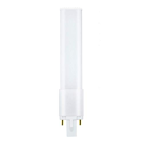 Bonlux 6W G23 2-Pin PL Bombilla LED con 550 Lúmenes 180 grados para Sala, Habitación, Estudio, Pasillo, Tienda, Oficina, Cocina, Reemplazo de 13W Lámpara Fluorescente (Luz Fría 6000K)