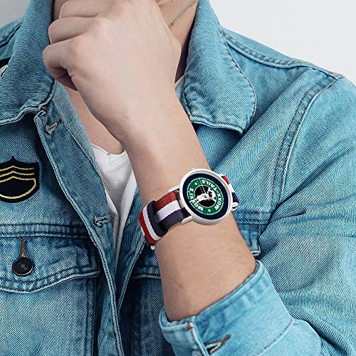 Borderlands Moxxis - Reloj de pulsera trenzado, diseño de logotipo de café
