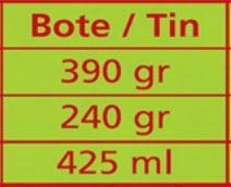 Bote de tomate troceado marca Éxito 390 g.[PACK 24 UNIDADES]