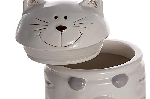 Botes para alimentos cerámica, tarro de ceramica visón con diseño de gato, de uso general, té, café, azúcar, regalo con gatos, animales temática