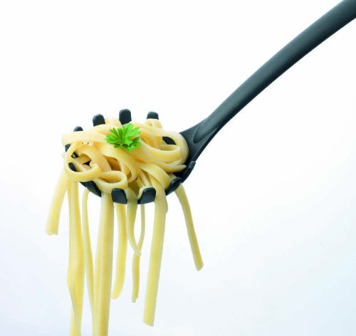 Brabantia 365126 - Cuchara de Espagueti, Nylon, Color Negro