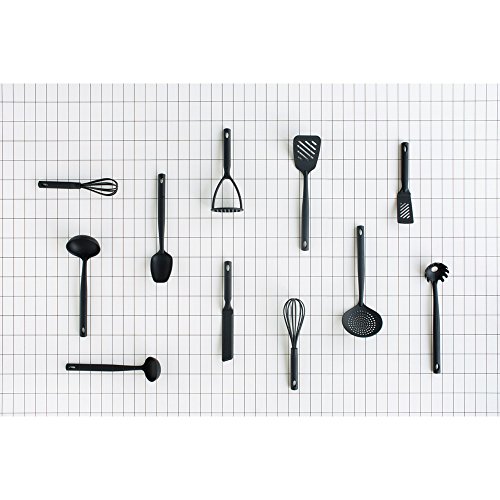 Brabantia 365126 - Cuchara de Espagueti, Nylon, Color Negro